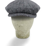 Grey Mottle Woollen Twill Gatsby Cap