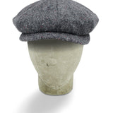 Grey Mottle Woollen Twill Gatsby Cap