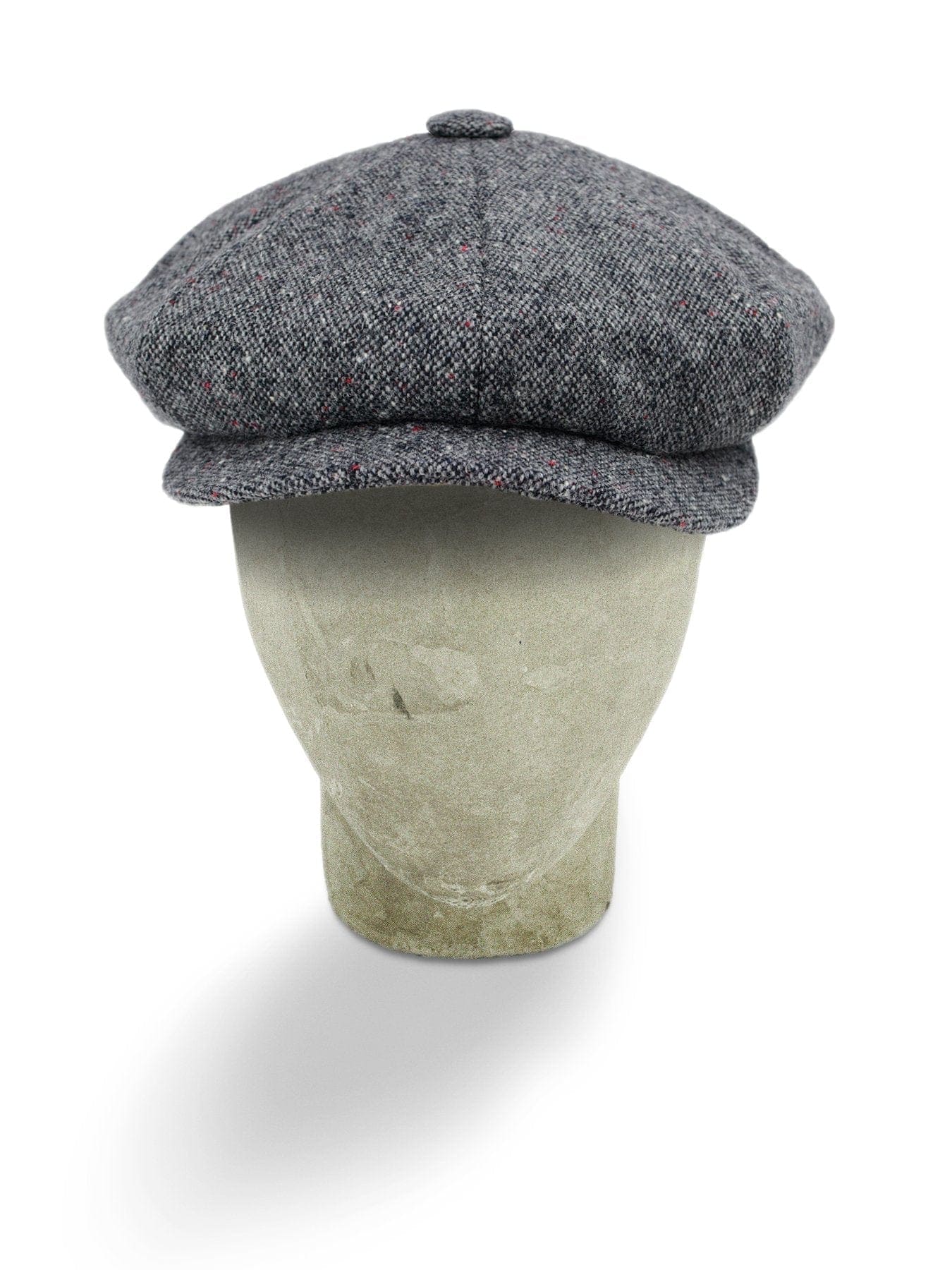 Grey Mottle Woollen Twill Gatsby Cap