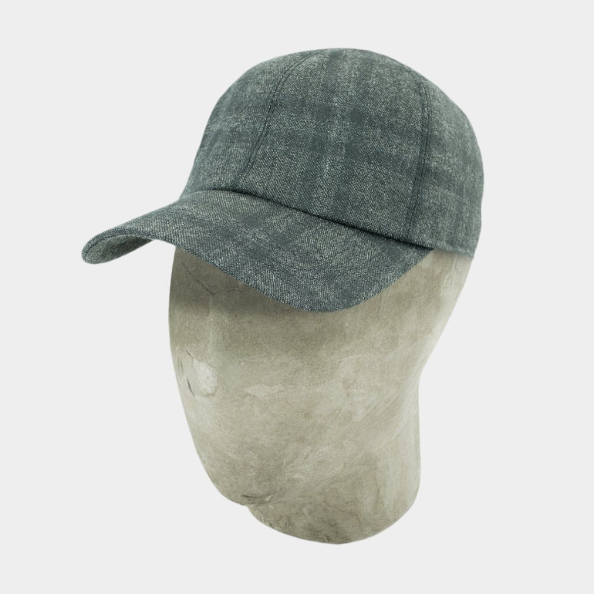 Grey Wool Baseball Cap