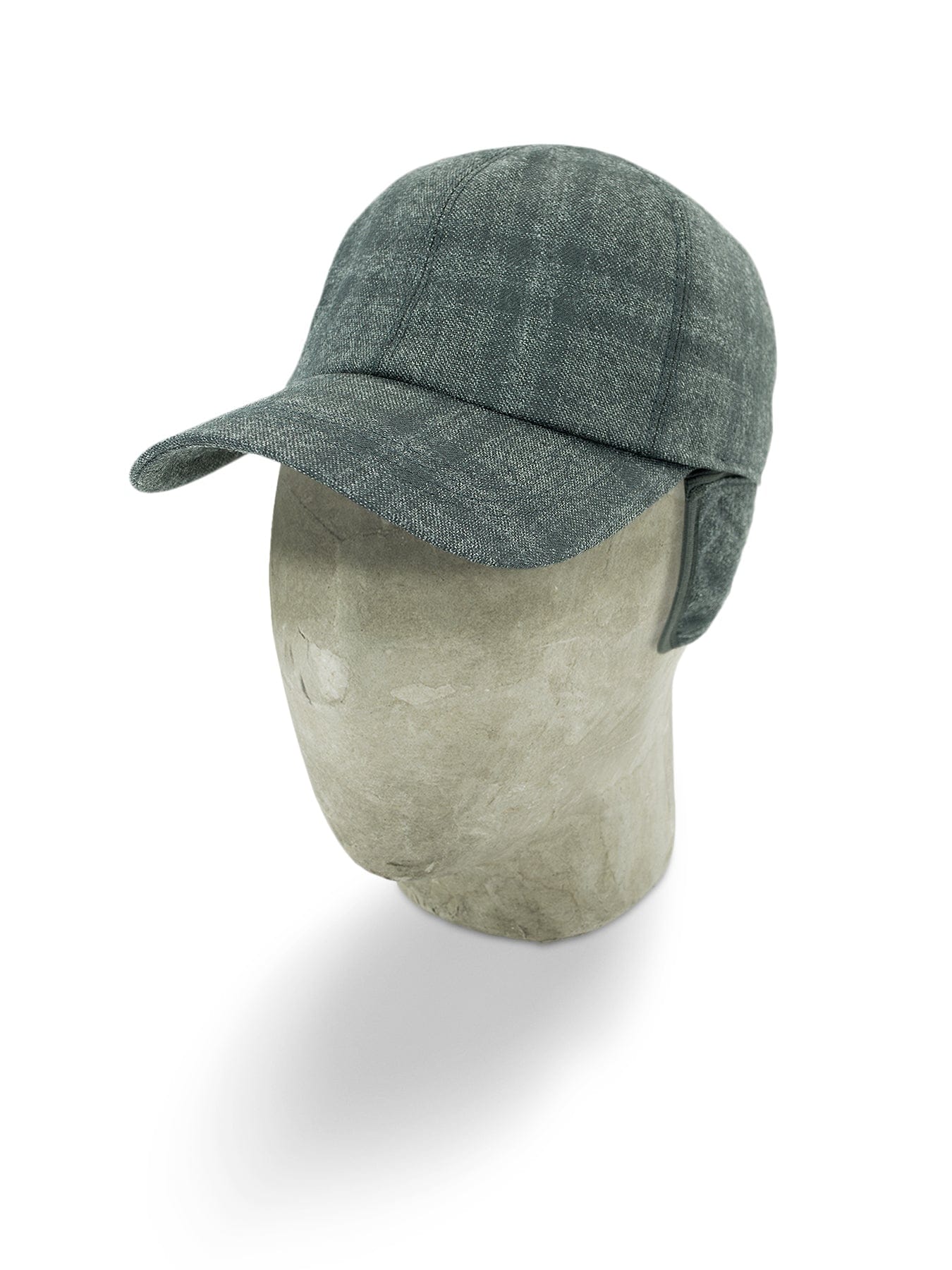 Grey Wool Baseball Cap