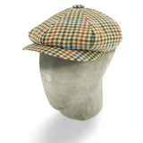 Houndstooth Small Check Wool & Cashmere Gatsby Cap
