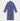 Large Blue Check Cotton Gown With Navy Piping