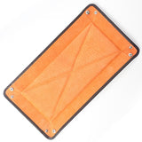 Large Brown With Orange Suede Tidy Tray