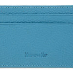 Light Blue Calf Leather Double Sided Card Holder