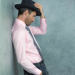 Light Grey Printed Silk Tie with White Medium Spots