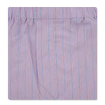 Lilac & Blue Stripe Poplin Cotton Classic Boxer Shorts
