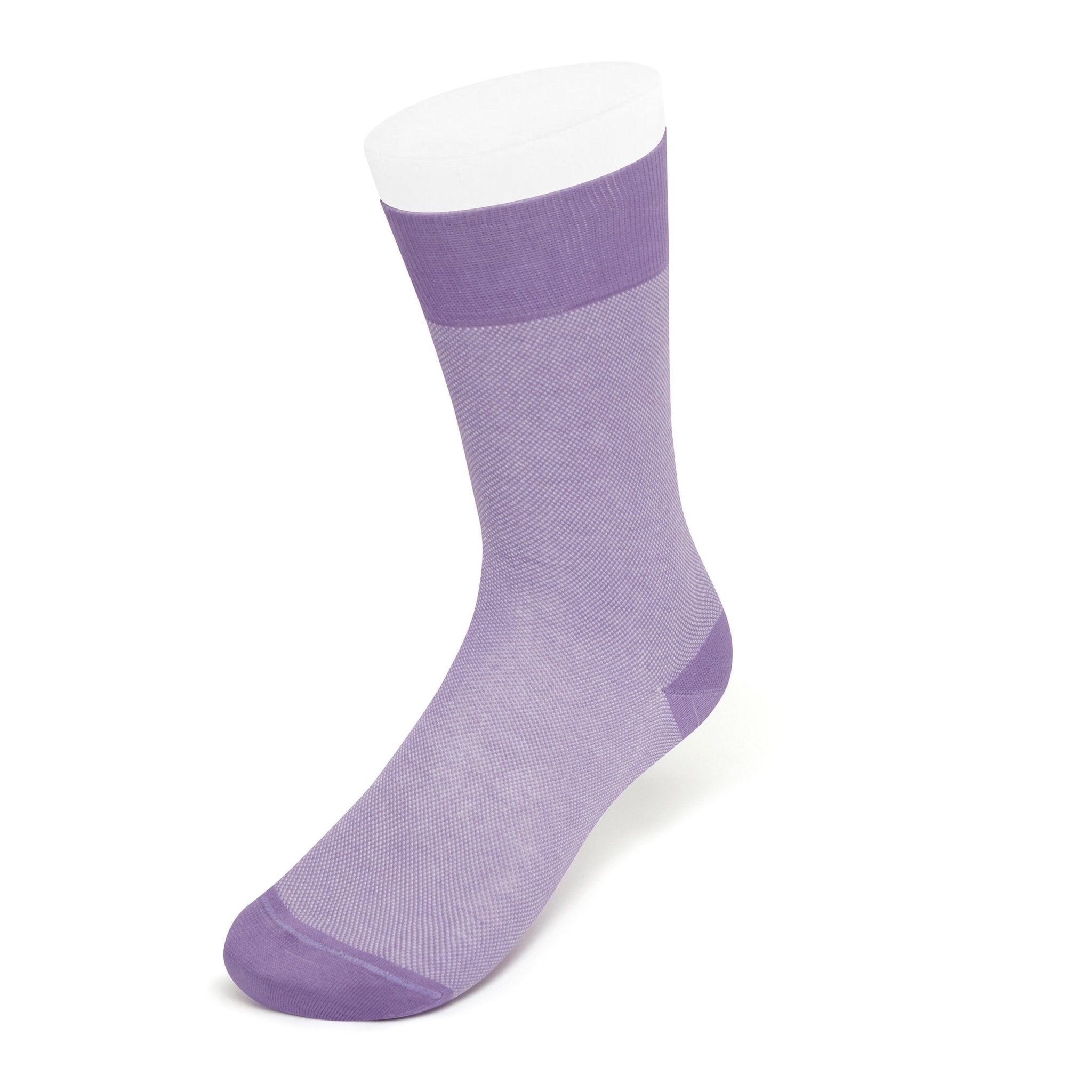 Lilac & White Pin Dot Cotton Short Socks