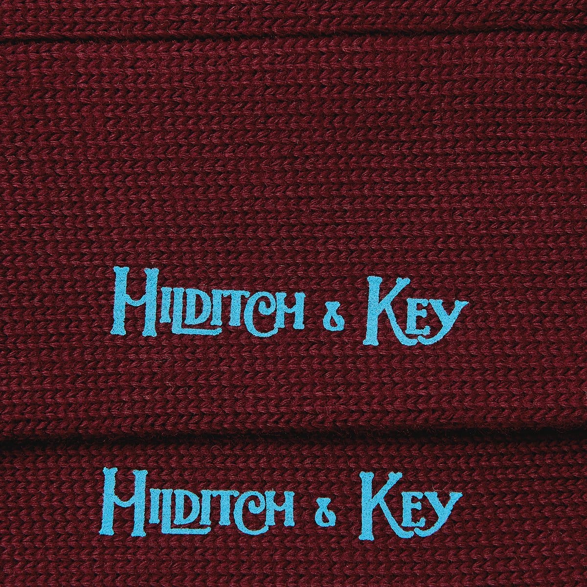 Long Deep Red Heavy Sports Wool Socks