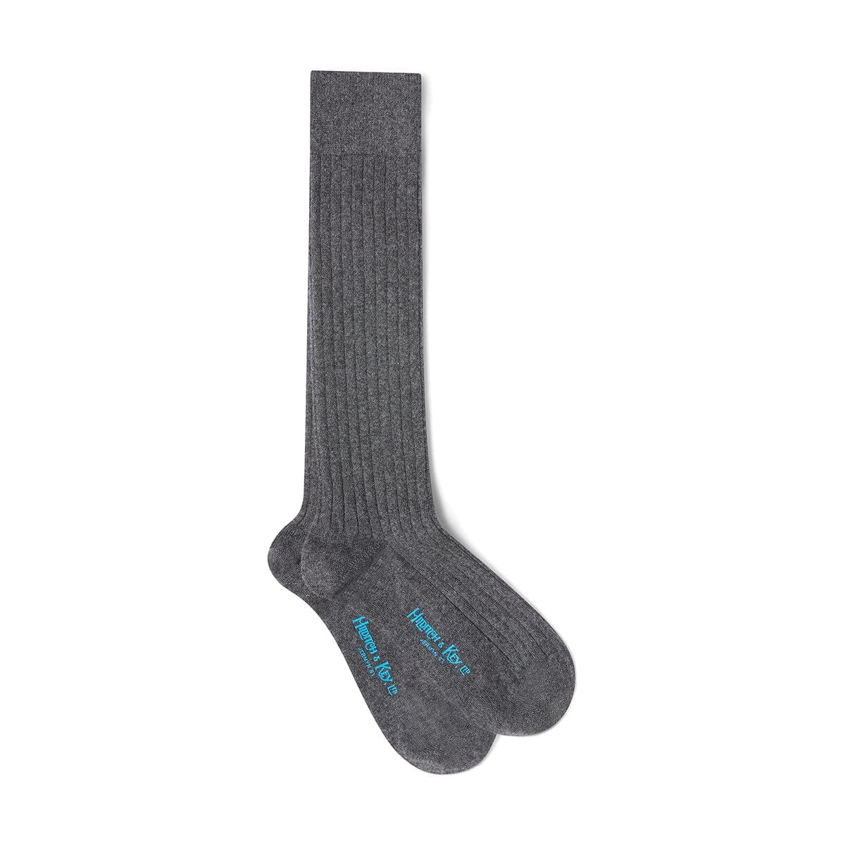 Long Grey Cashmere Socks