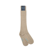 Long Mid Beige Heavy Sports Wool Socks