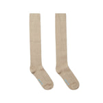 Long Mid Beige Heavy Sports Wool Socks