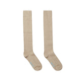 Long Mid Beige Heavy Sports Wool Socks