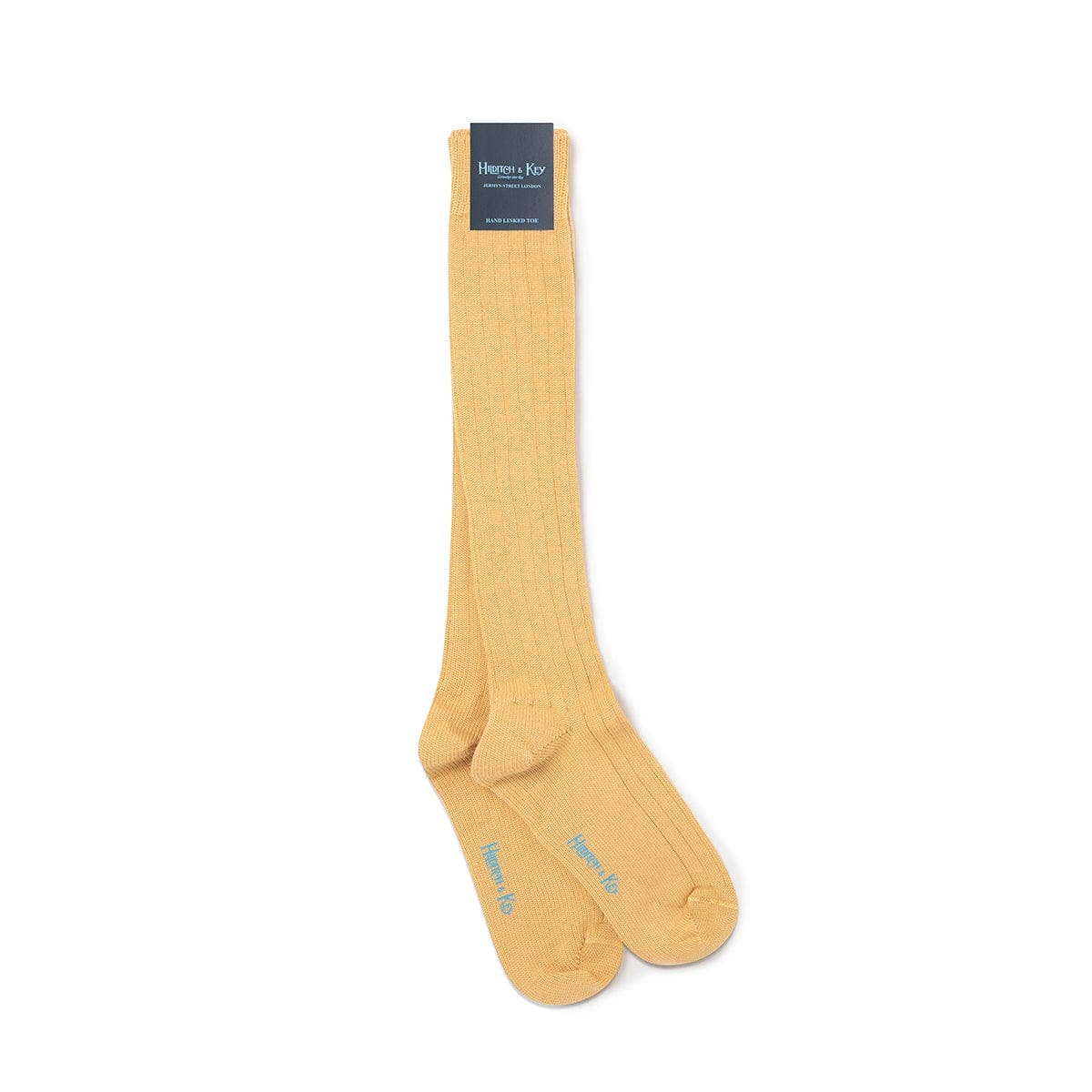 Long Mid Yellow Heavy Sports Wool Socks