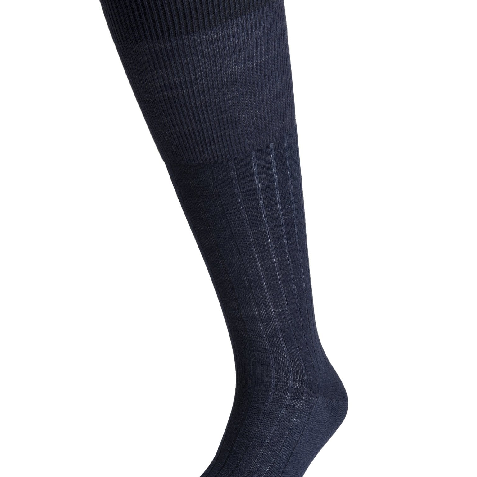 Long Navy Wool Socks