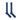 Long Plain Blue Cotton Socks