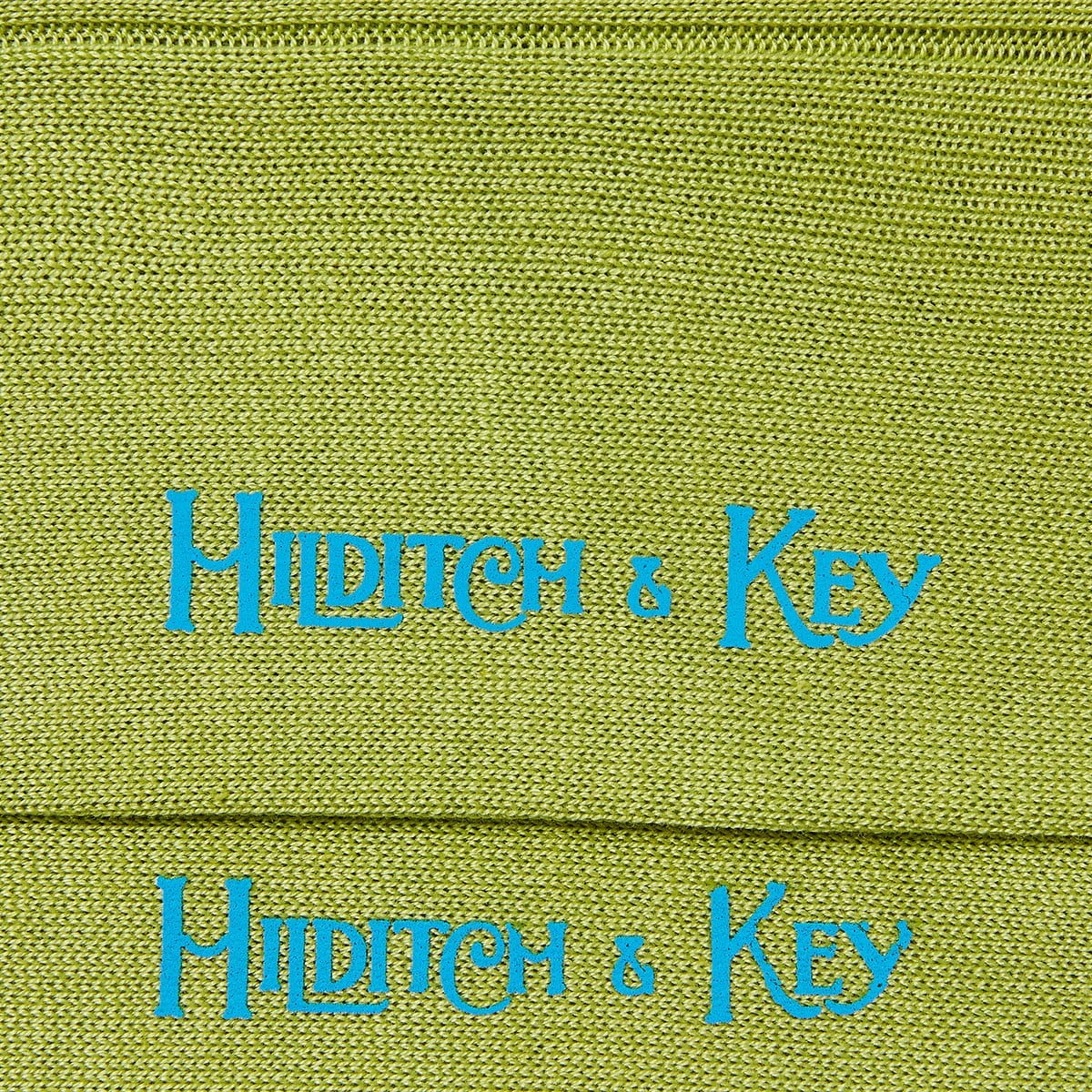 Long Plain Light Green Cotton Socks