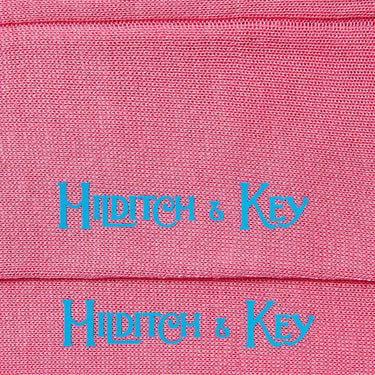 Long Plain Pink Cotton Socks