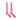 Long Plain Pink Cotton Socks