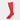 Long Plain Red Cotton Socks