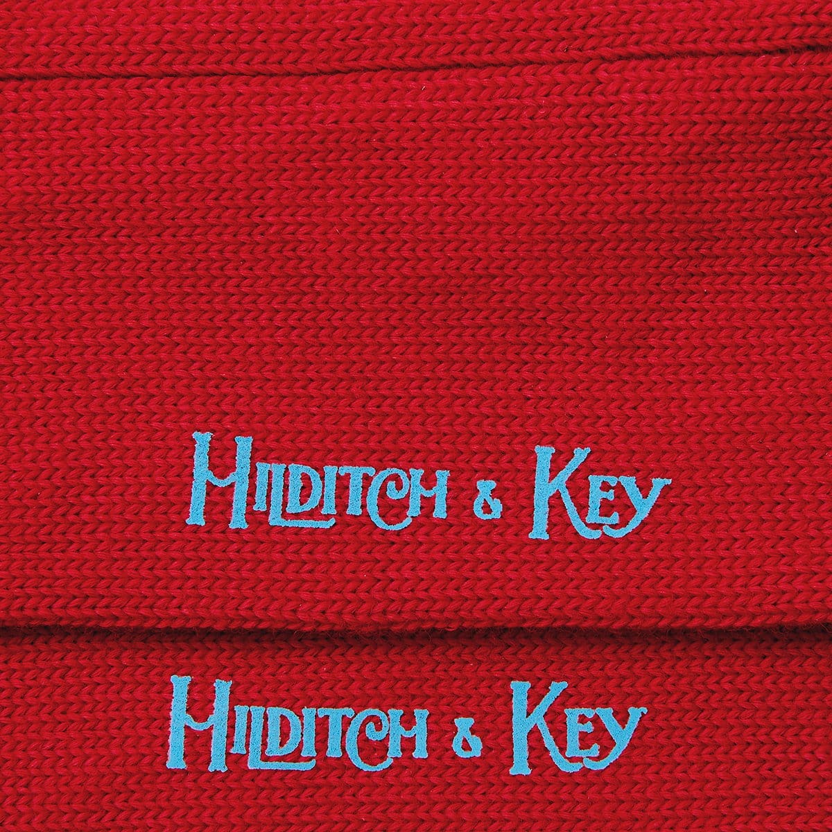 Long Red Heavy Sports Wool Socks