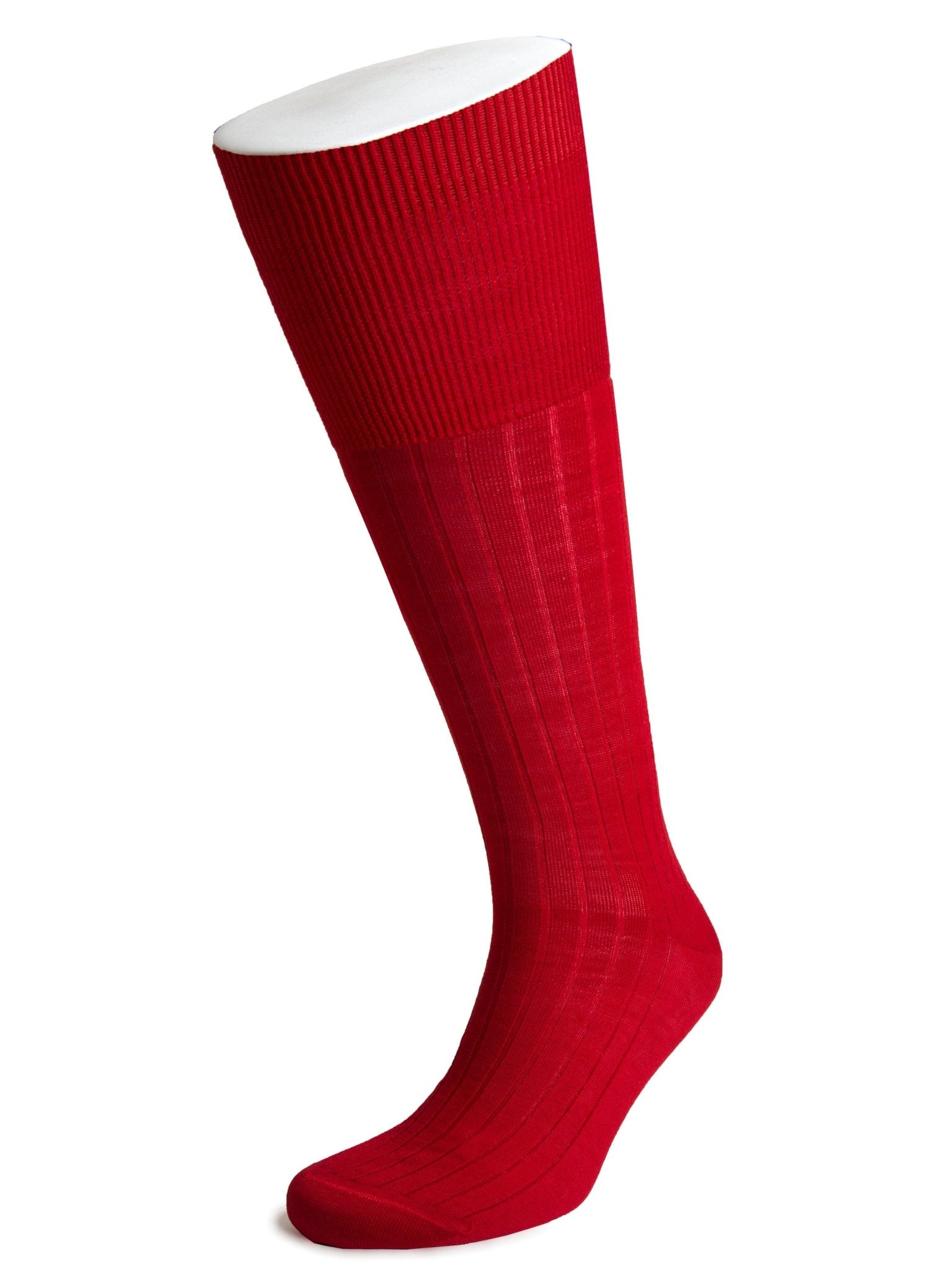 Long Red Wool Socks