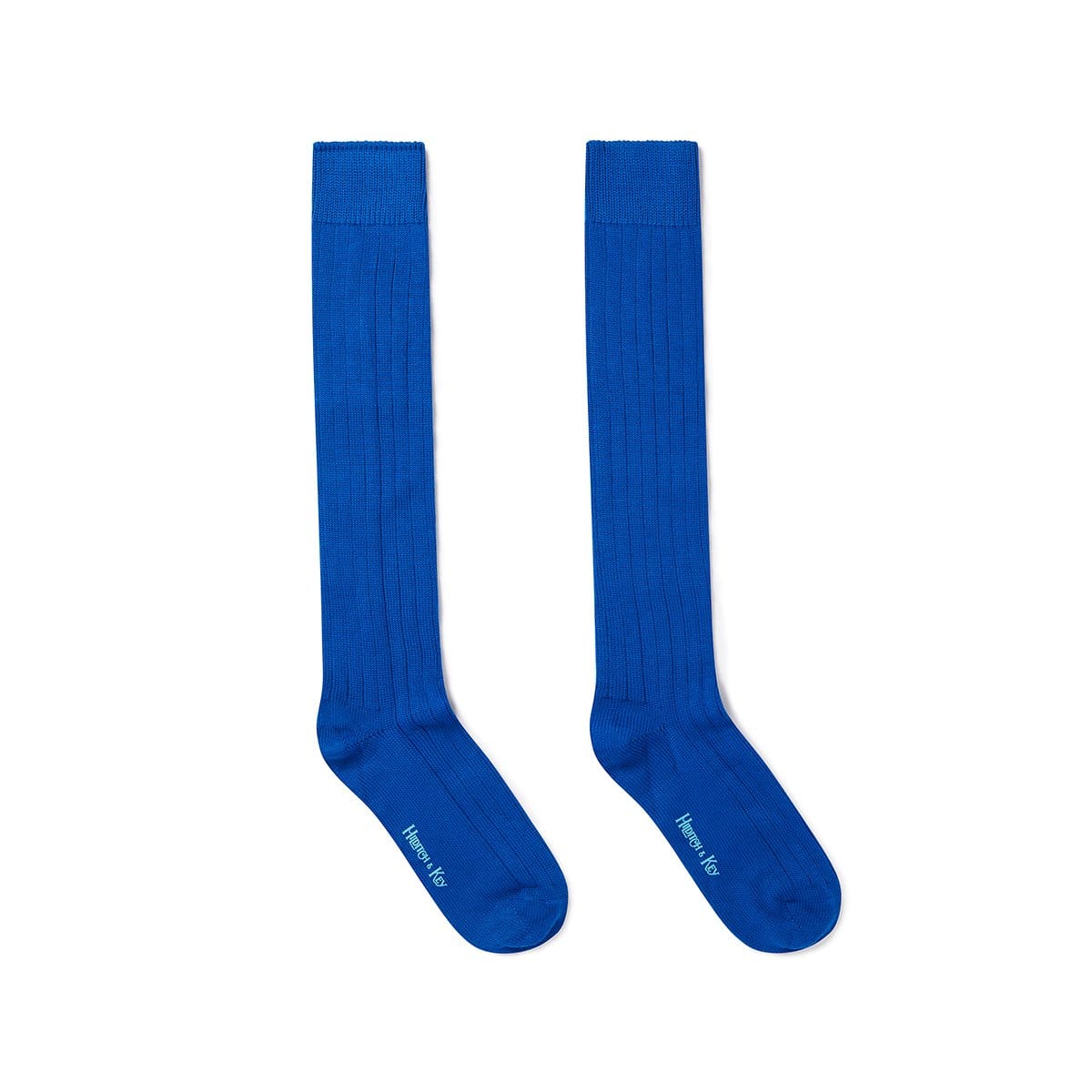 Long Royal Blue Heavy Sports Wool Socks