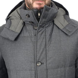 Loro Piana Mante Dark Grey Coat 95% Wool 5% Silk