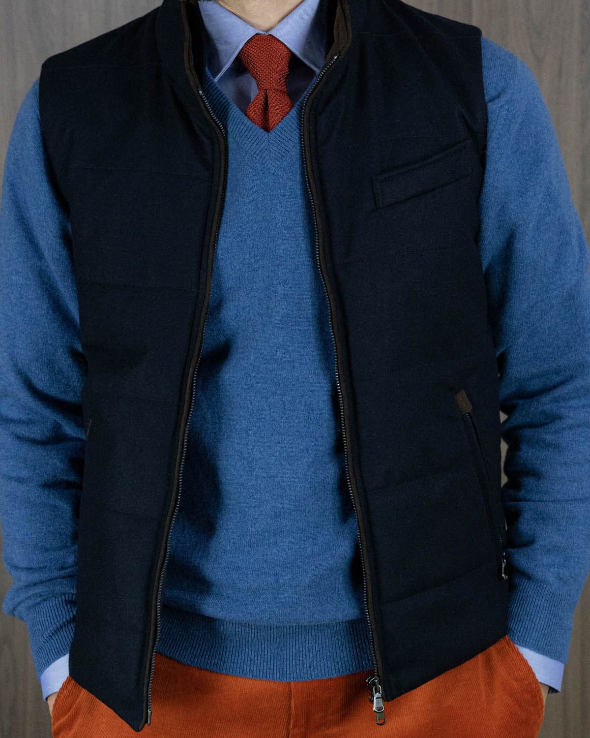 Loro Piana Navy Gilet