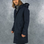 Midnight Ventile Commuter Hooded Coat
