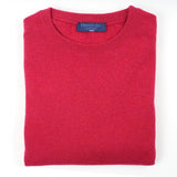Mixed Pink Crew Neck Cashmere Sweater