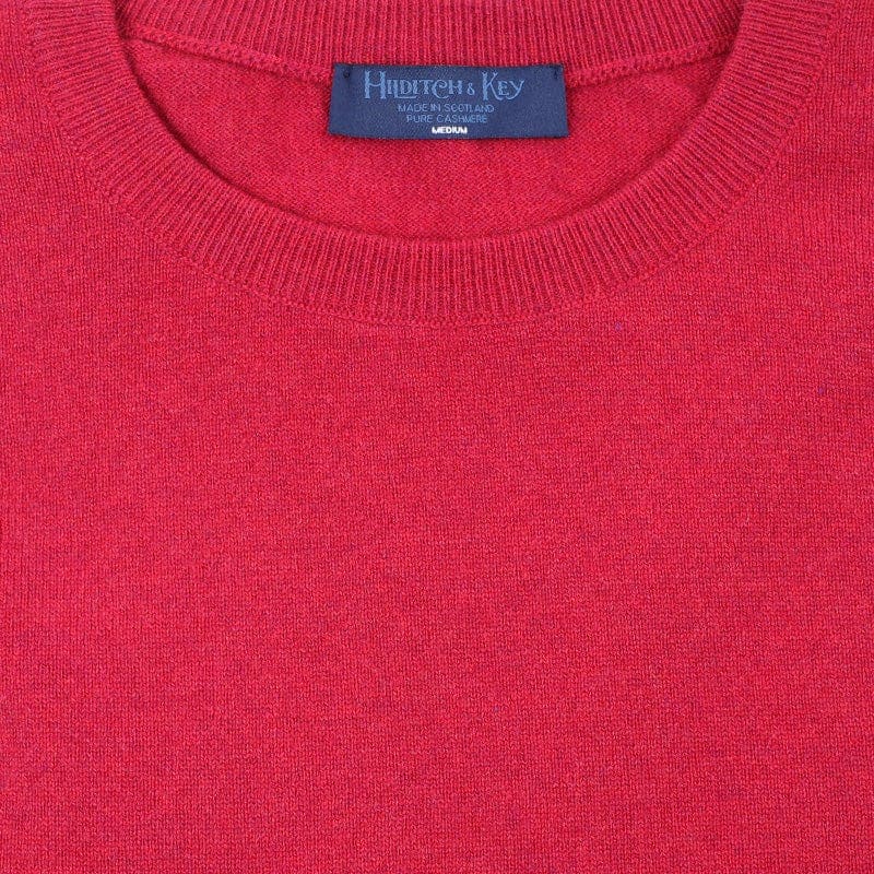 Mixed Pink Crew Neck Cashmere Sweater