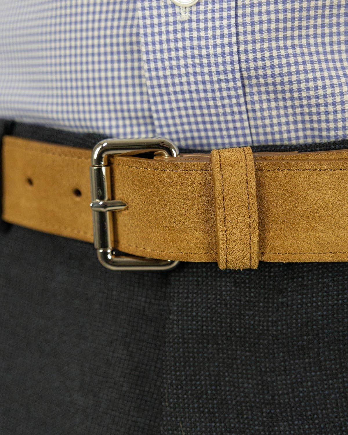 Moroccan Flame Chiltern Suede Leather Belt