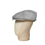 Natural Textured Linen Gatsby Cap