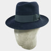 Navy Blue Poet Fedora