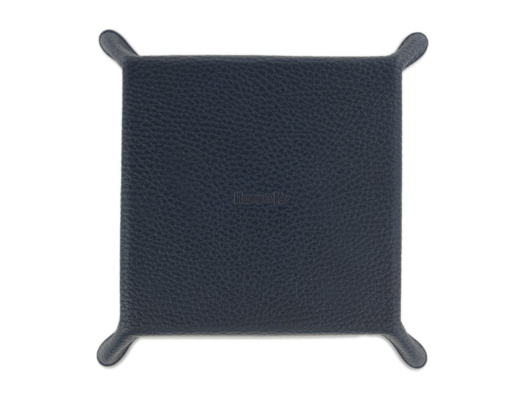 Navy Calf Leather with Purple Suede Travel Tray