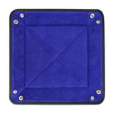 Navy Calf Leather with Purple Suede Travel Tray
