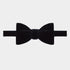 Navy Silk Velvet Bow Tie