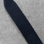 Navy Suede Mount Leather Belt