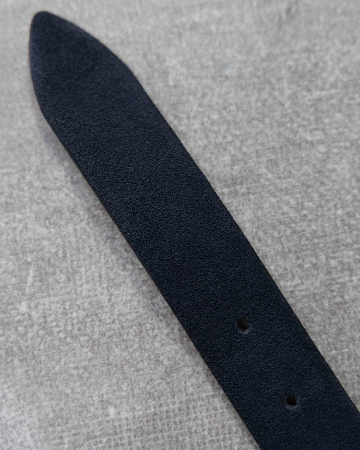 Navy Suede Mount Leather Belt