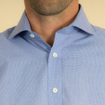 Navy & White Micro Houndstooth