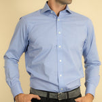Navy & White Micro Houndstooth