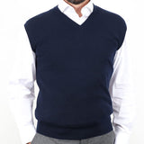 Nero Navy Cashmere Vest