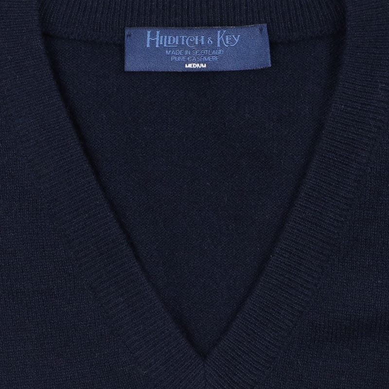 Nero Navy Cashmere Vest