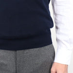 Nero Navy Cashmere Vest