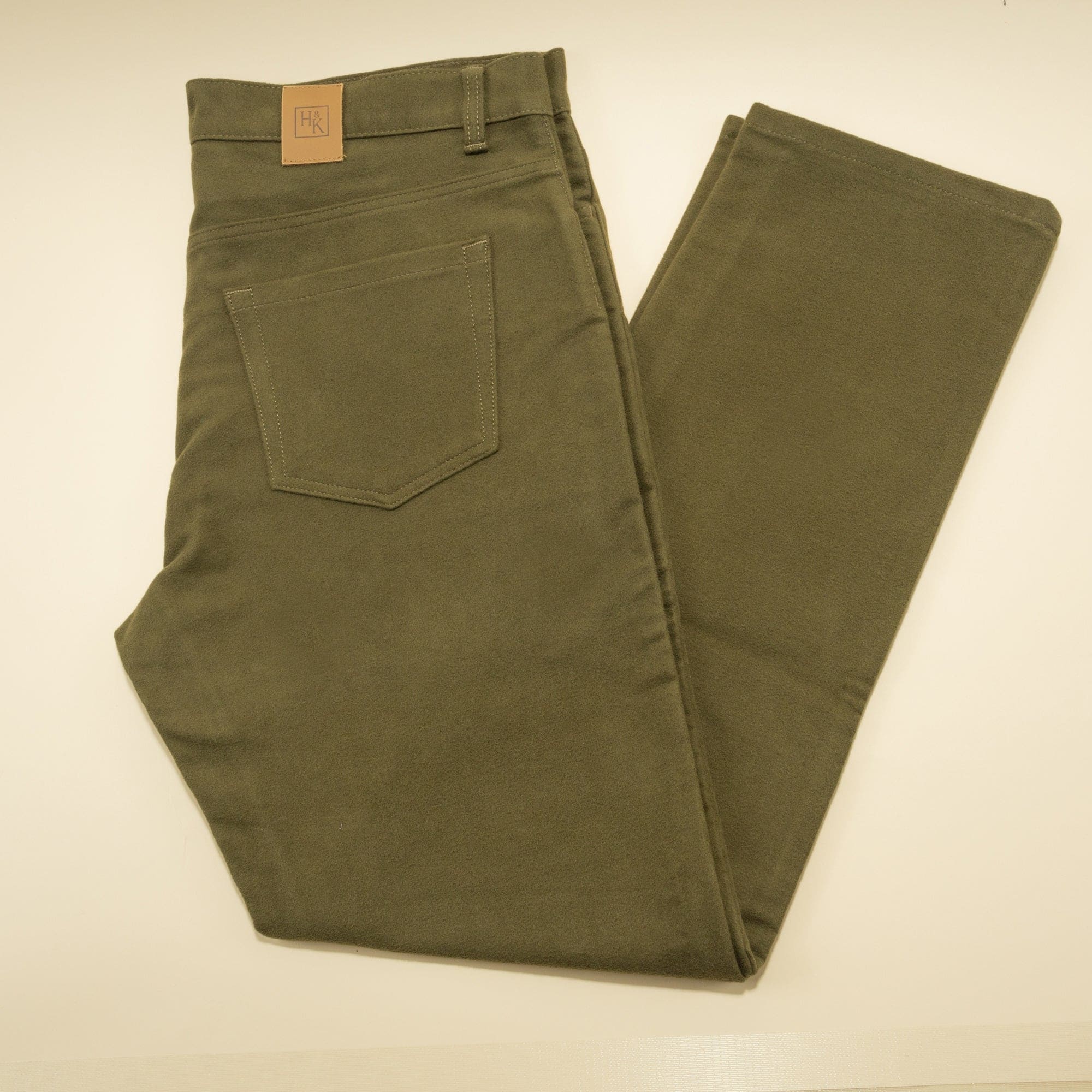 Olive Moleskin Jeans