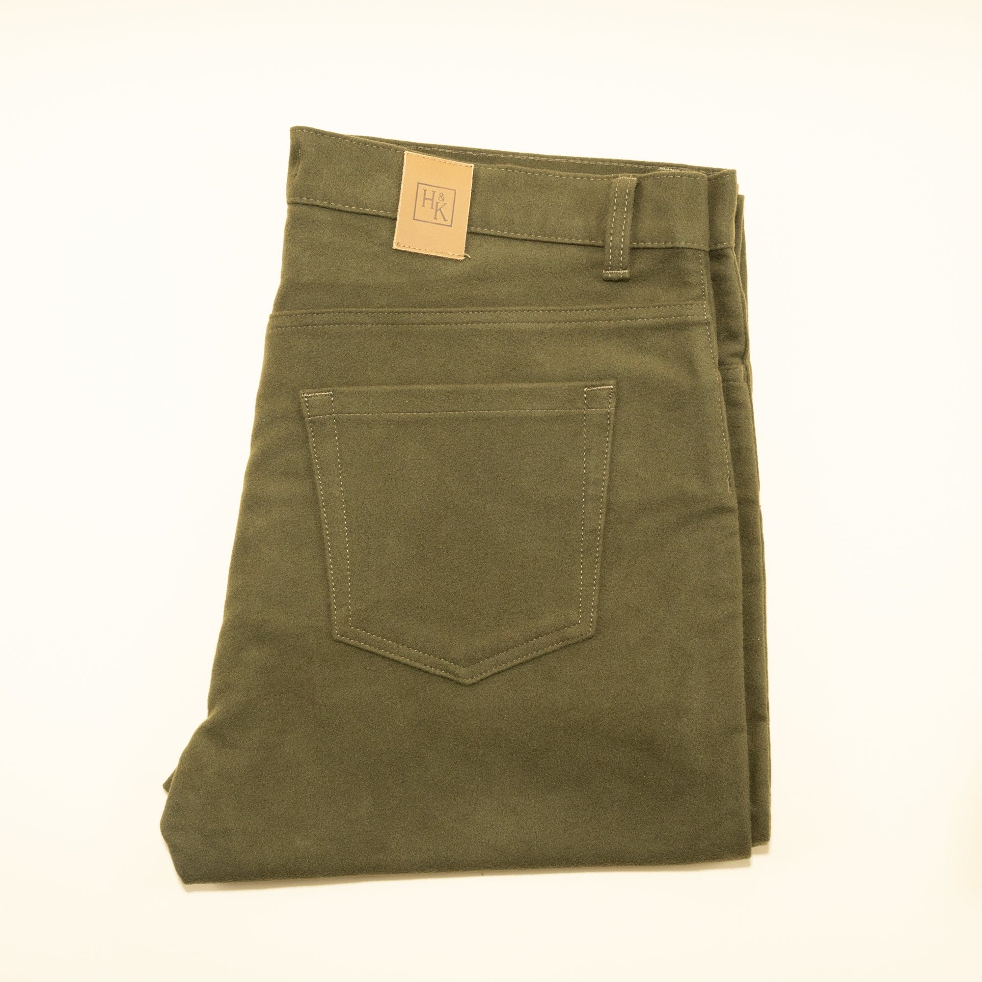 Olive Moleskin Jeans