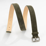Olive Mount Suede Leather Belt