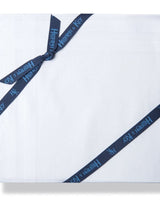One Dozen White on White Satin Cotton Handkerchiefs with White Satin