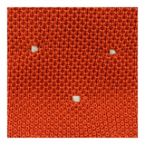 Orange Knitted Silk Tie with White Spots